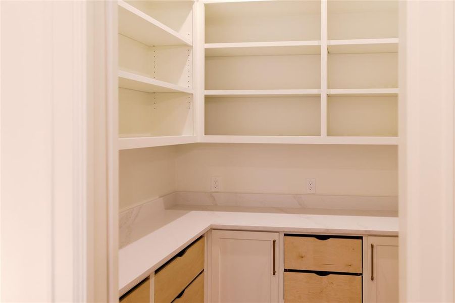 storage everywhere  custom drawers in pantry