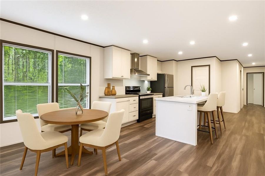 Furnished interior view inside a new home in , Ellijay (Image 35).