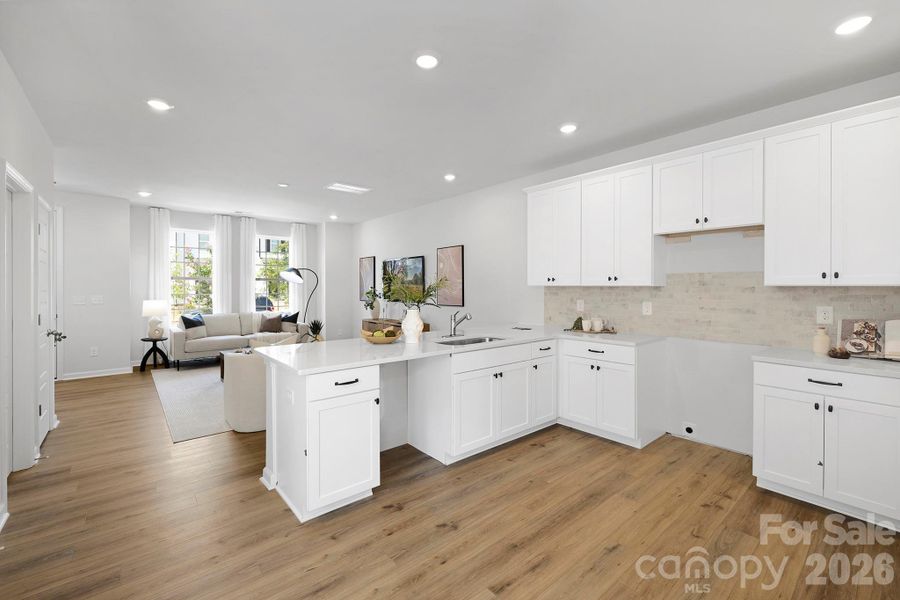 Furnished interior view inside a new home in Edgewood Preserve, Huntersville (Image 6).