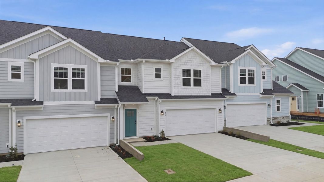 Front exterior of a new home in Village at Midway, Anderson, SC, highlighting curb appeal (Image 20).