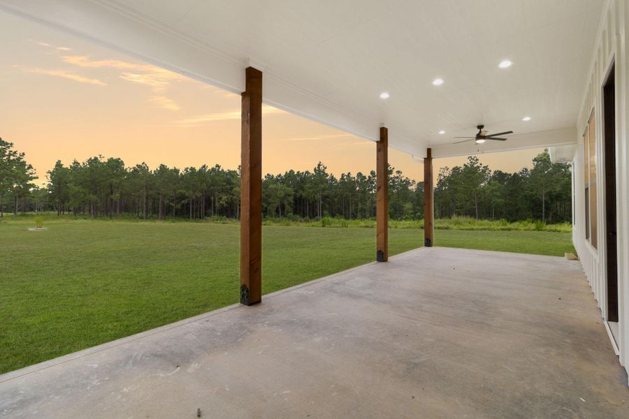 Exterior details and patio area of a home in , Livingston (Image 23).
