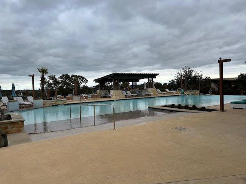 The outdoor resort-style pool and spa. The outdoor resort-style pool and spa.