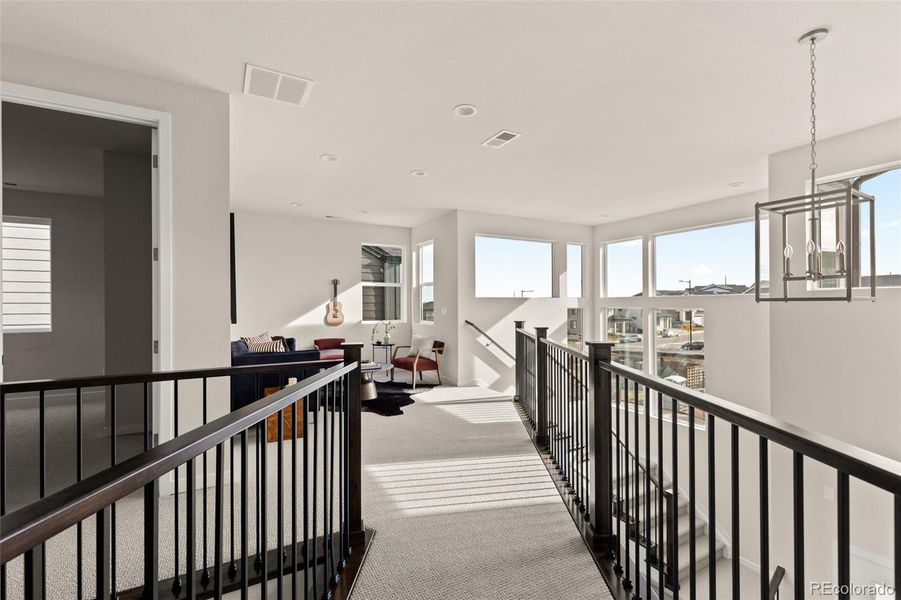 Furnished interior view inside a new home in Lyric at Ridgegate, Lone Tree (Image 42).