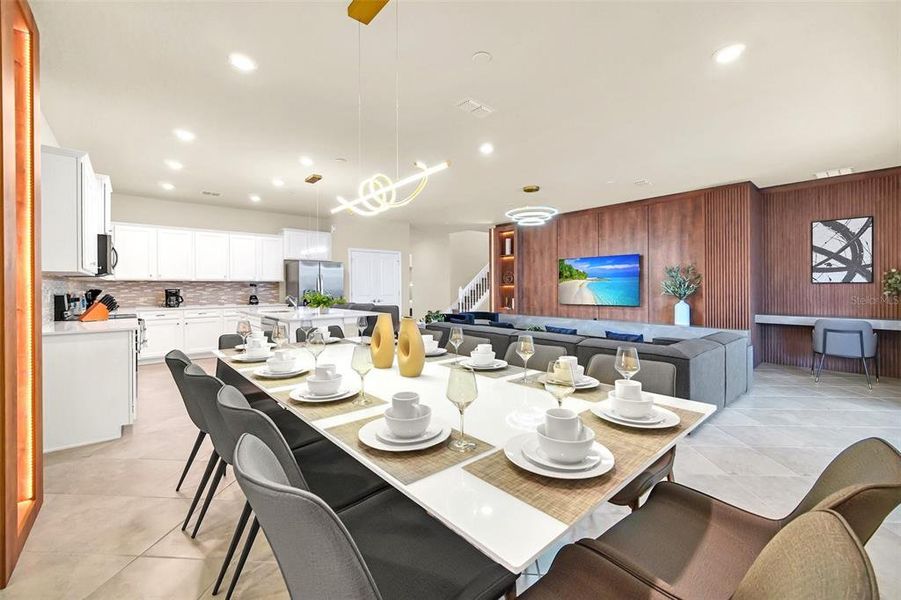 Furnished interior view inside a new home in , Clermont (Image 17).