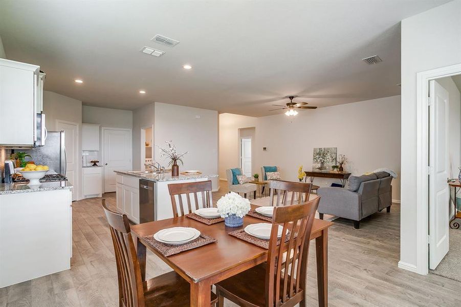 Furnished interior view inside a new home in , Fort Worth (Image 10).