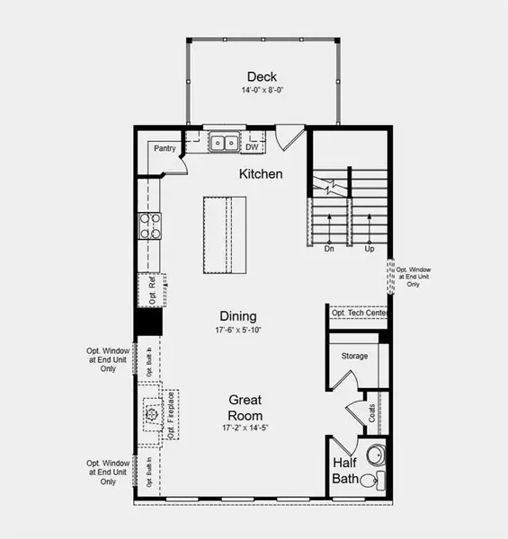 2D floor plan layout of this home in Somerset at Veterans Memorial, Mableton, GA (Image 3).