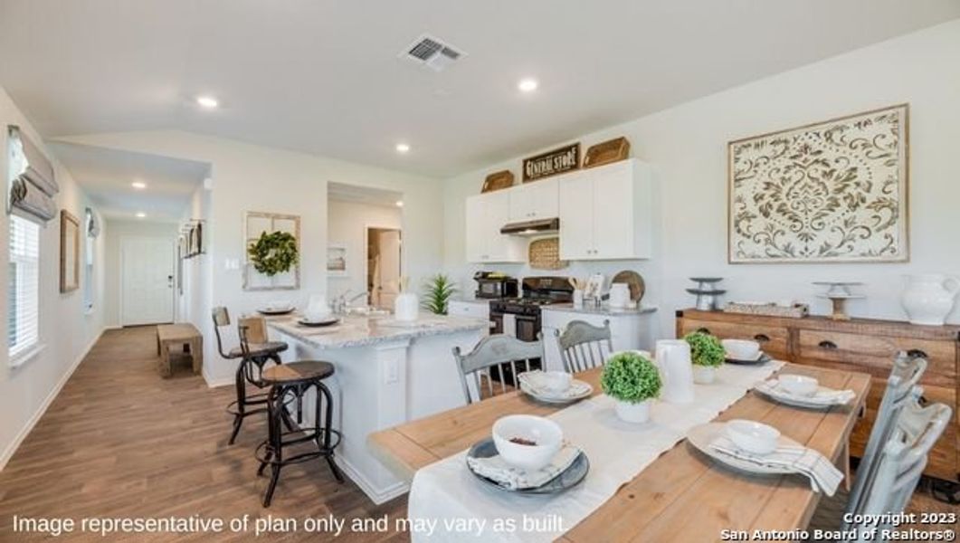 Furnished interior view inside a new home in Redbird Ranch, San Antonio (Image 20).