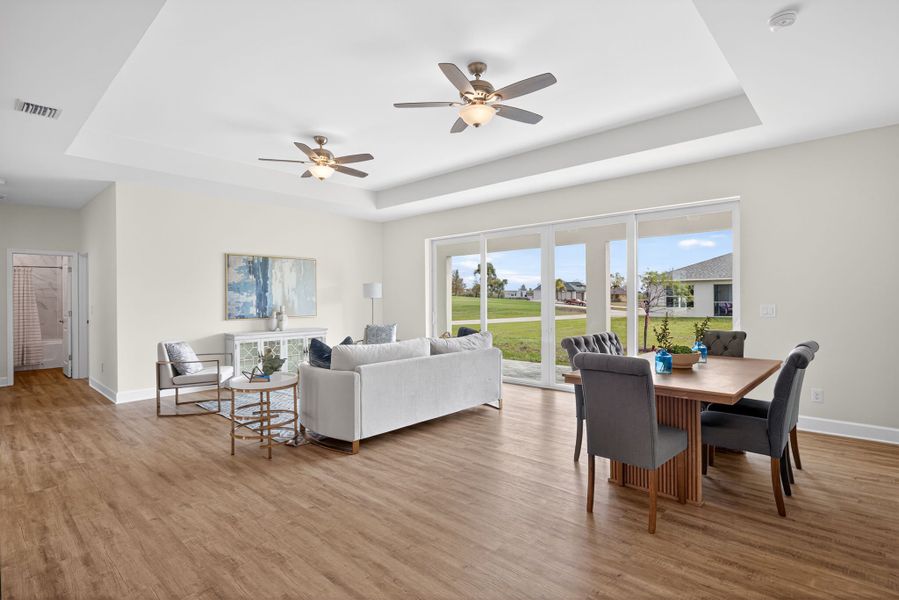Representative furnished interior of a home built from the The Bluewater Cove by Sunlife Homes LLC in Cape Coral, Cape Coral (Image 11).