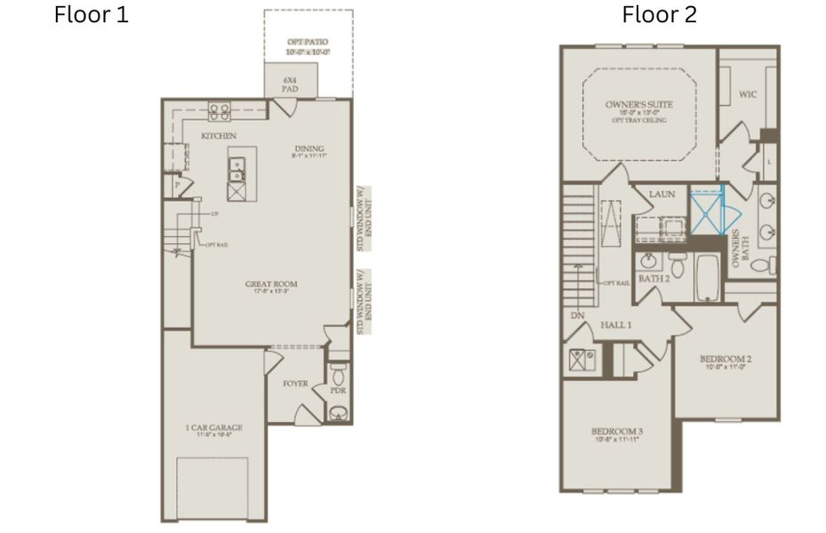 2D floor plan layout of this home in Solana, Durham, NC (Image 4).