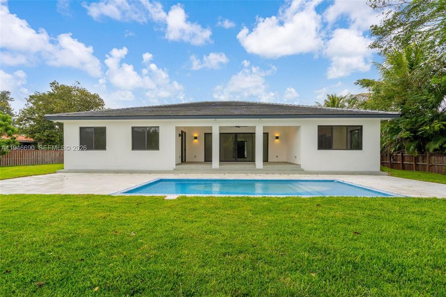 Exterior details and patio area of a home in , Miami (Image 18). Exterior details and patio area of a home in , Miami (Image 18).