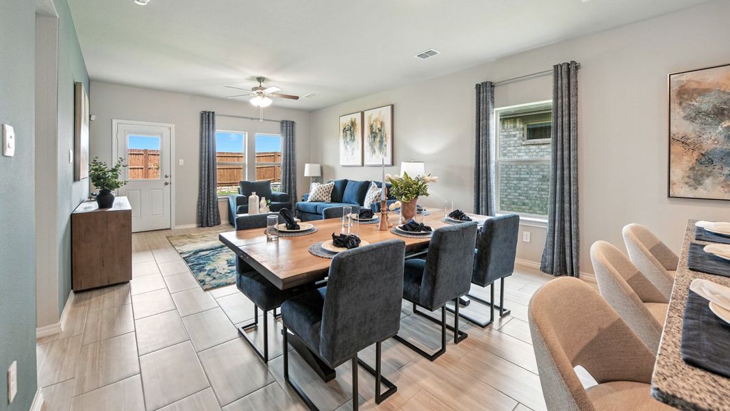 Furnished interior view inside a new home in Monarch at the Meadows, Ponder (Image 11).