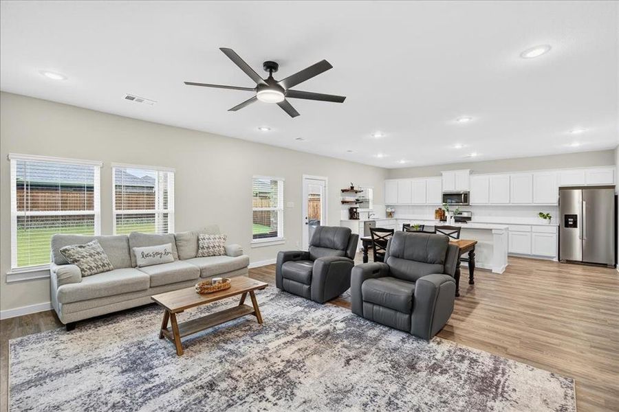 Another view of the living room boasting of the openness of this home