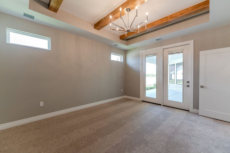 Spacious, unfurnished interior of a new home in The Courtyards at The Moorings, Wichita (Image 9). Spacious, unfurnished interior of a new home in The Courtyards at The Moorings, Wichita (Image 9).