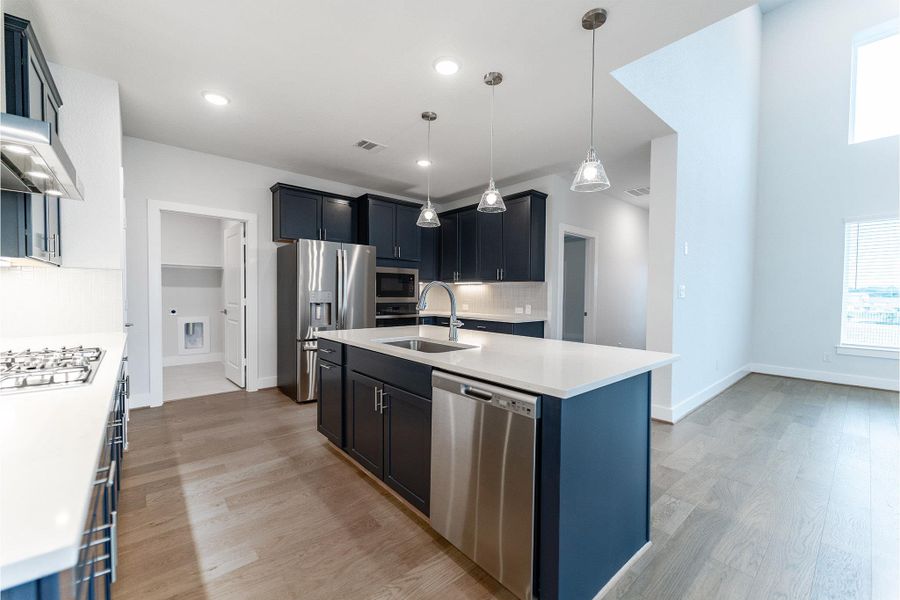 Furnished interior view inside a new home in Lariat, Liberty Hill (Image 7).
