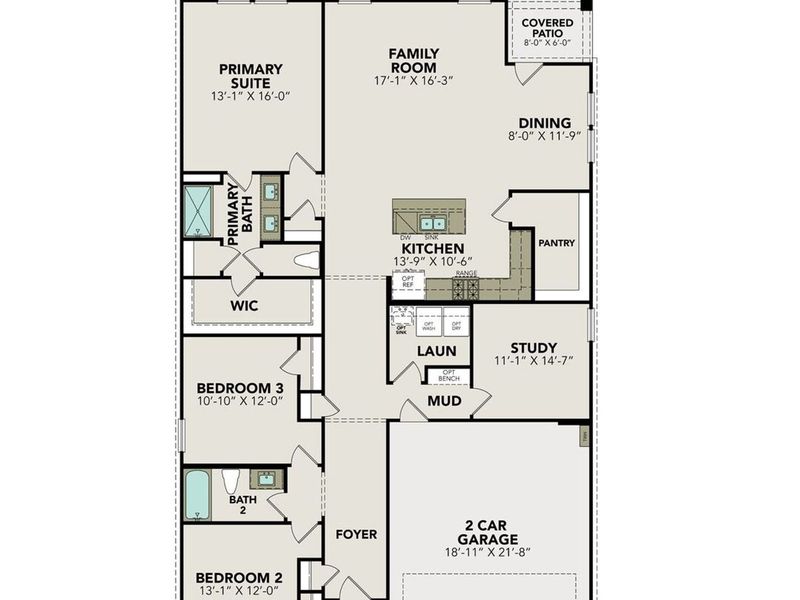 2D floor plan layout of this home in Hannah Heights, Seguin, TX (Image 2). 2D floor plan layout of this home in Hannah Heights, Seguin, TX (Image 2).