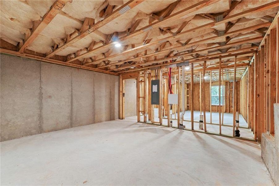 In-progress construction of a new home in The Woodlands Preserve, Jackson, GA (Image 30).