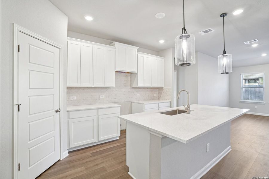Furnished interior view inside a new home in Kallison Ranch, San Antonio (Image 7). Furnished interior view inside a new home in Kallison Ranch, San Antonio (Image 7).