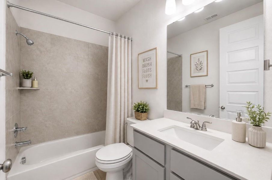 Virtually Staged 3rd Bathroom