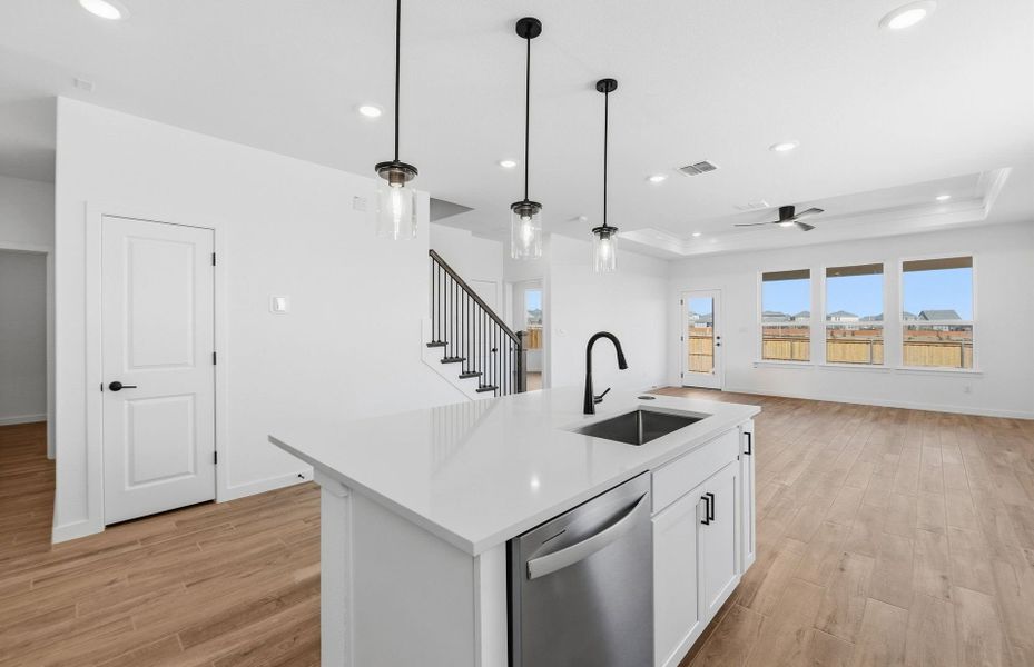 Furnished interior view inside a new home in Sunfield, Buda (Image 9).