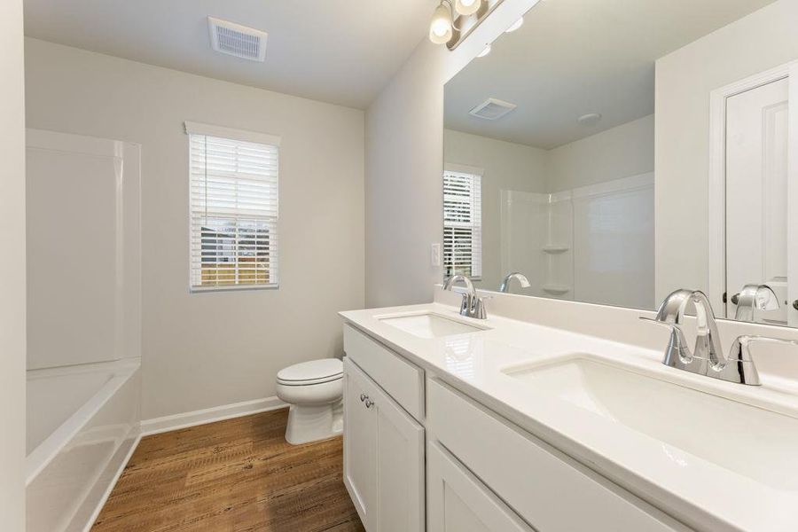 Furnished interior view inside a new home in Belleview Manor, Fairburn (Image 6). Furnished interior view inside a new home in Belleview Manor, Fairburn (Image 6).