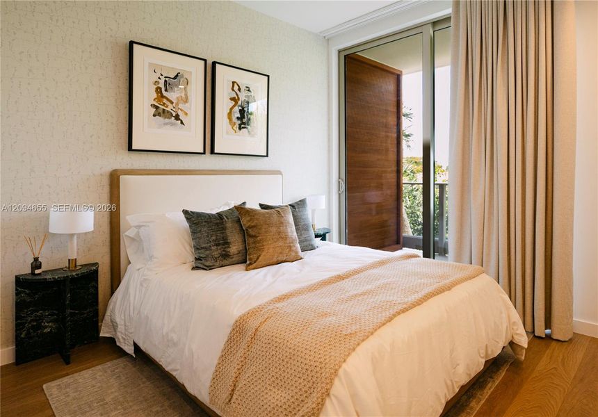 Furnished interior view inside a new home in , Miami (Image 16).