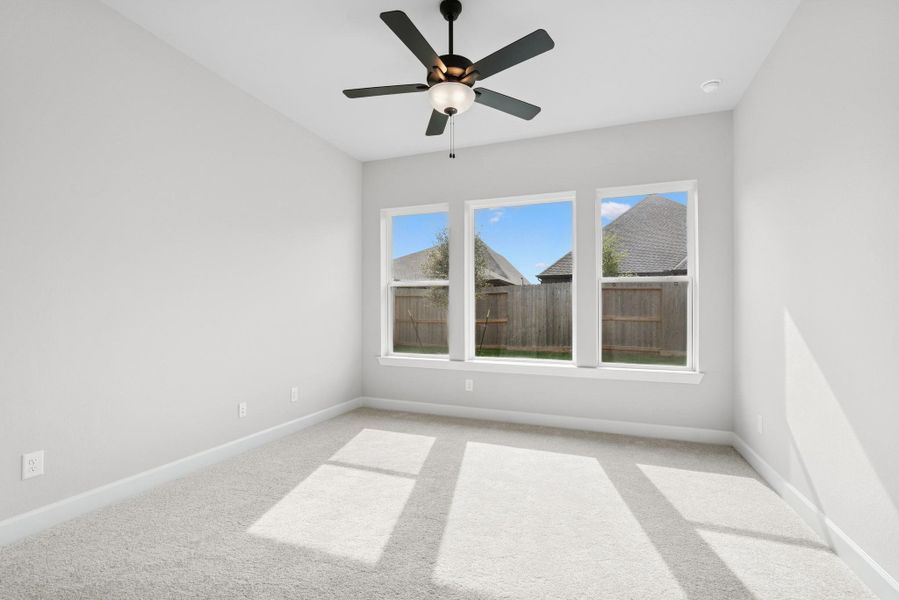 Spacious, unfurnished interior of a new home in Riceland 50’ Front Load Homesites, Mont Belvieu (Image 32). Spacious, unfurnished interior of a new home in Riceland 50’ Front Load Homesites, Mont Belvieu (Image 32).