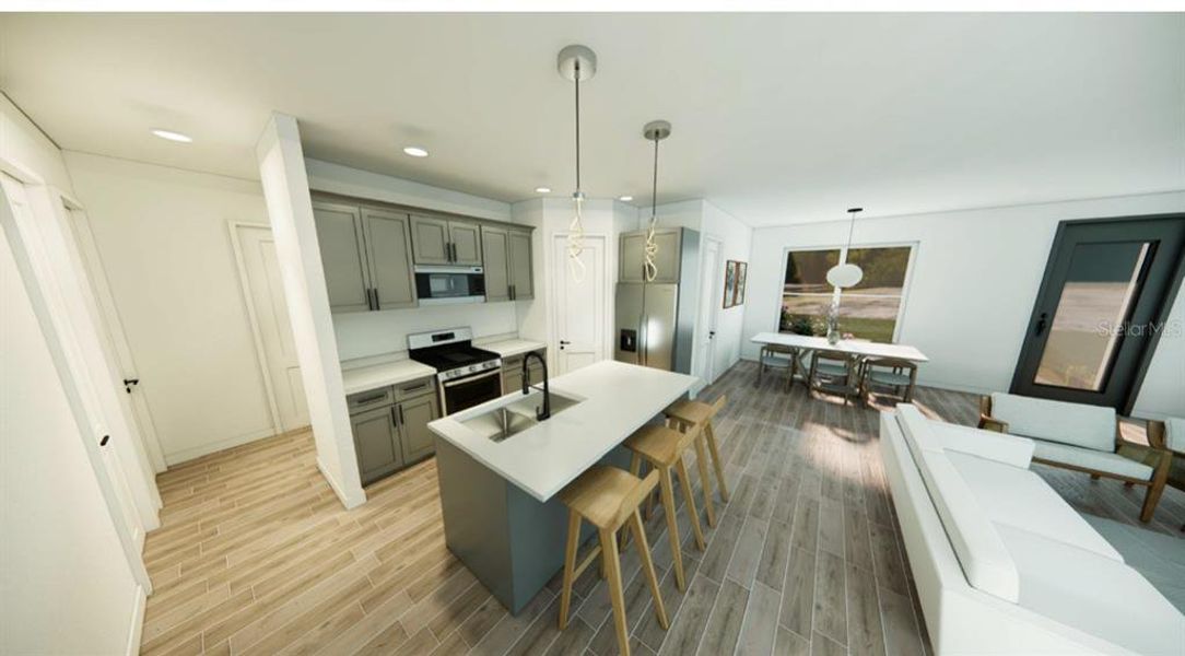 Furnished interior view inside a new home in , Ocala (Image 6).