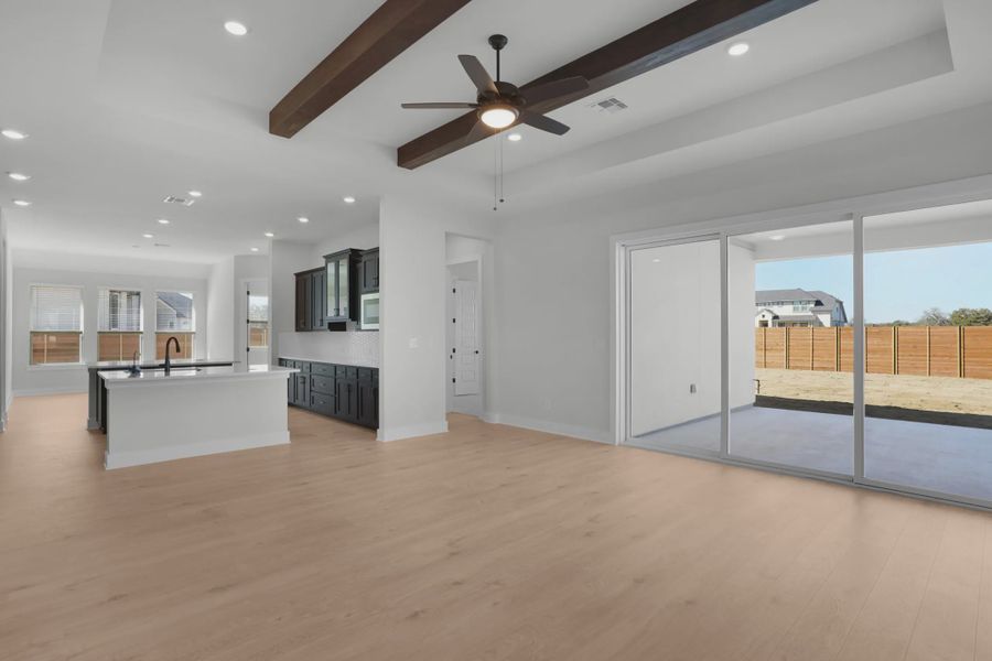 Representative unfurnished interior of a home built from the Sicily by Chesmar Homes in Berry Creek Highlands, Georgetown (Image 23).