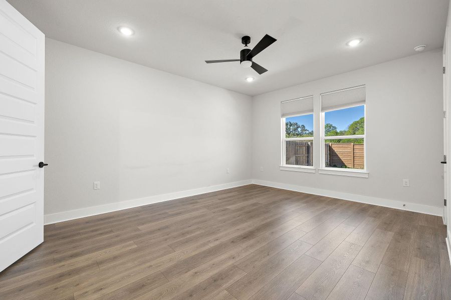 Master bedroom on the main floor