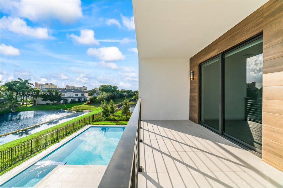 Exterior details and patio area of a home in , Weston (Image 31).