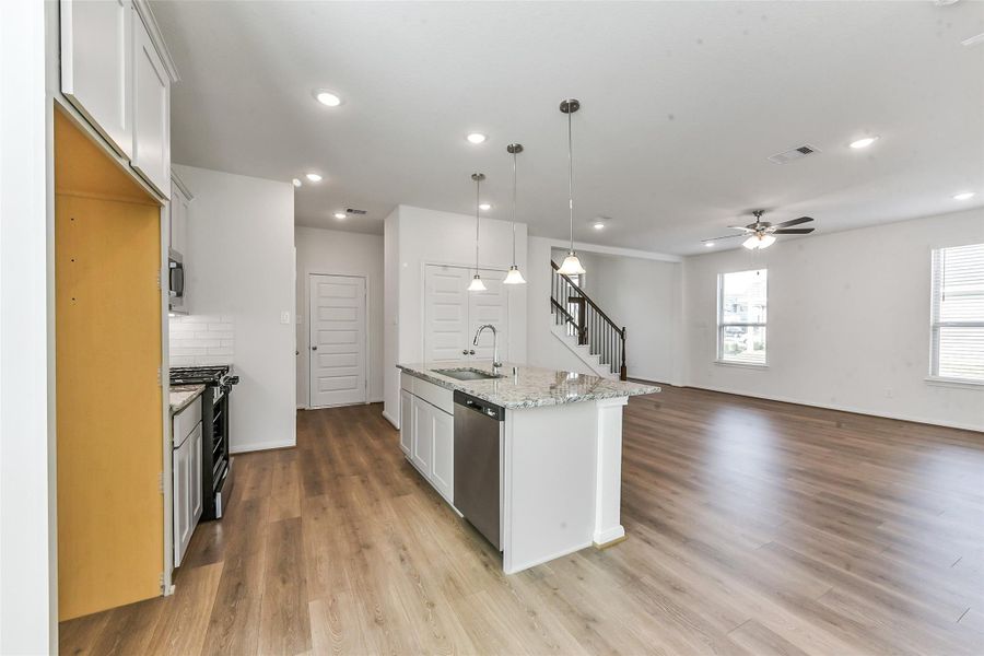 Furnished interior view inside a new home in , Houston (Image 6). Furnished interior view inside a new home in , Houston (Image 6).