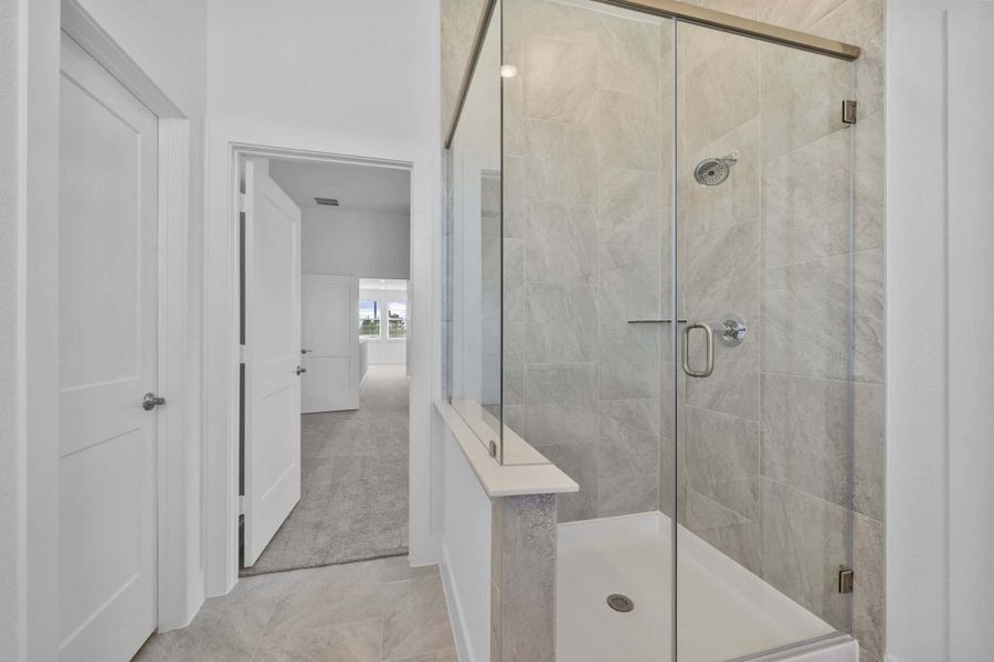 Furnished interior view inside a new home in Bridgeland, Cypress (Image 11).