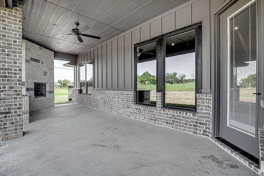 Exterior details and patio area of a home in , Godley (Image 4).