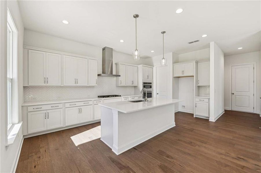 Furnished interior view inside a new home in East Harbor II at Chestatee, Dawsonville (Image 11).