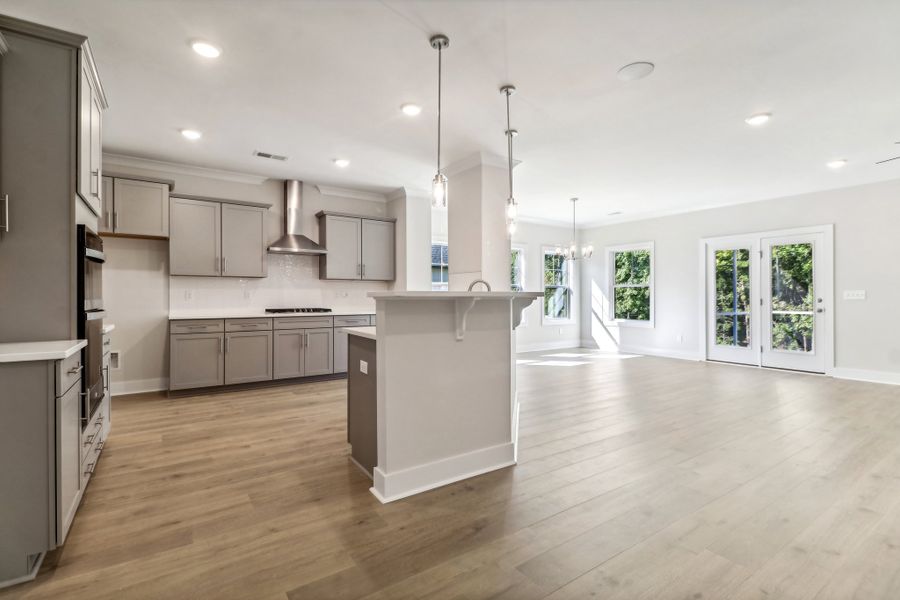 Representative furnished interior of a home built from the Austin II by Great Southern Homes in Edwards Ridge, Central (Image 10).