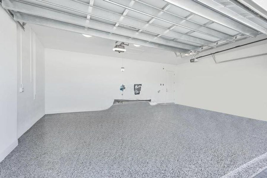 Garage Floor with Epoxy Floor