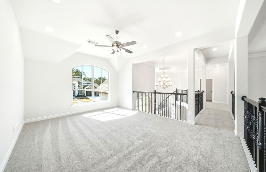 Spacious, unfurnished interior of a new home in Artavia 70′, Conroe (Image 44).