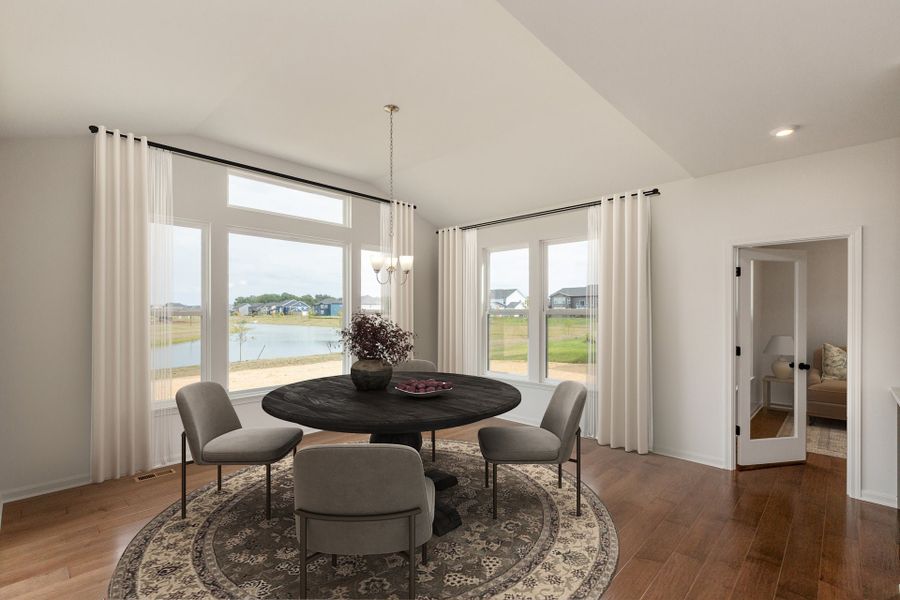 Representative furnished interior of a home built from the Grayson by Fischer Homes in Governor’s Preserve, Canton (Image 3).