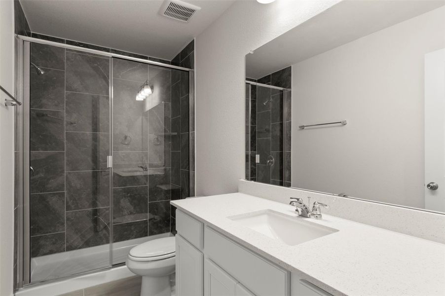 Furnished interior view inside a new home in Saddle Creek Twinhomes, Georgetown (Image 29). Furnished interior view inside a new home in Saddle Creek Twinhomes, Georgetown (Image 29).