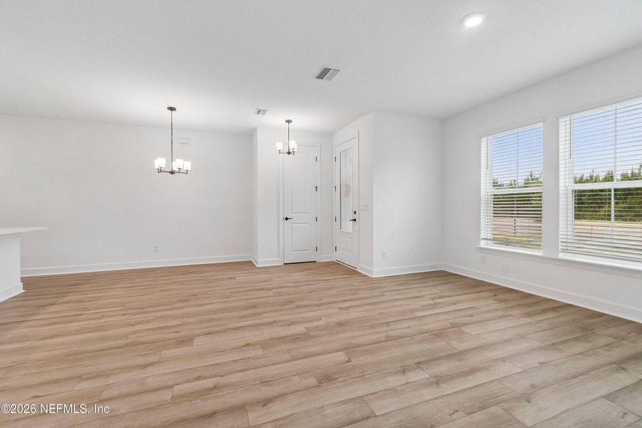 Spacious, unfurnished interior of a new home in Westerly Park at Wildlight - Courtyard Collection, Yulee (Image 24).
