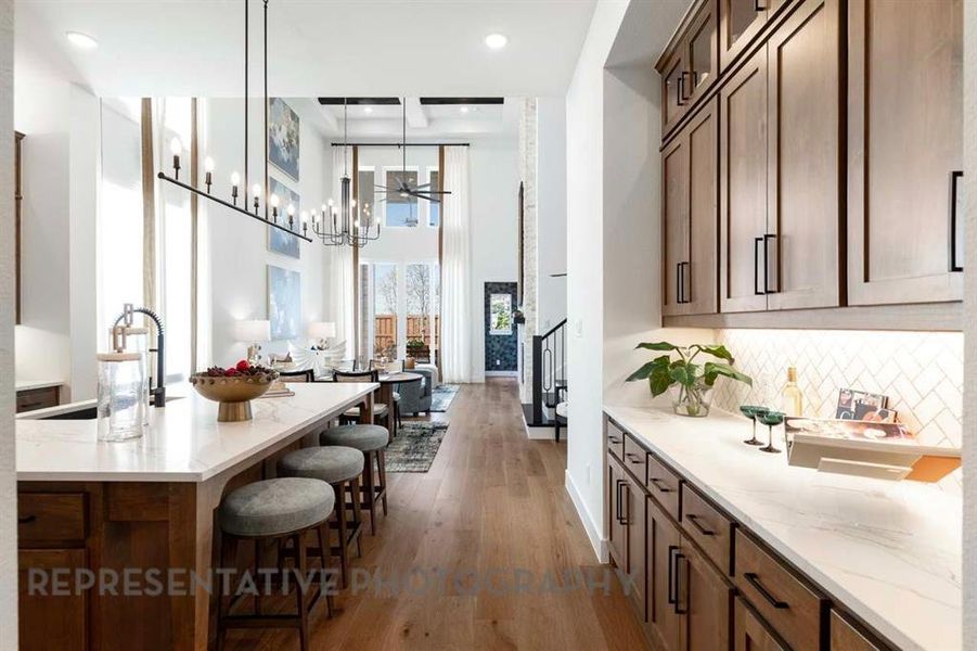 Furnished interior view inside a new home in Star Trail, Prosper (Image 34).