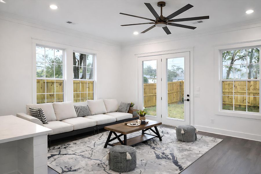Furnished interior view inside a new home in , North Charleston (Image 9). Furnished interior view inside a new home in , North Charleston (Image 9).