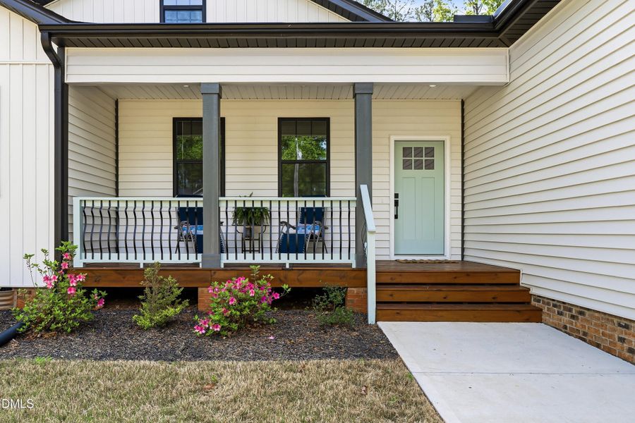 Welcoming front porch