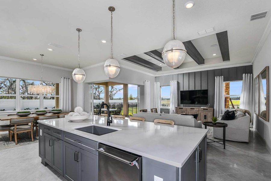 Furnished interior view inside a new home in Avondale at Avenir, Palm Beach Gardens (Image 11).