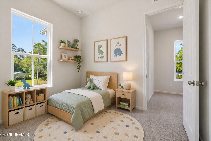 Furnished interior view inside a new home in , Jacksonville (Image 10).