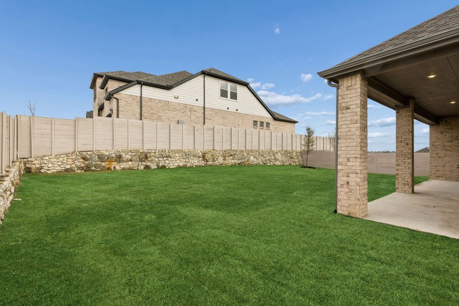 Exterior details and patio area of a home in Painted Tree Lakeside, McKinney (Image 21). Exterior details and patio area of a home in Painted Tree Lakeside, McKinney (Image 21).