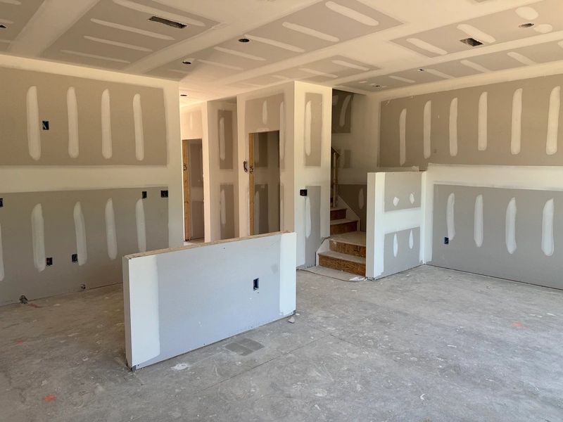 In-progress construction of a new home in Towns at The Point, Rolesville, NC (Image 9).