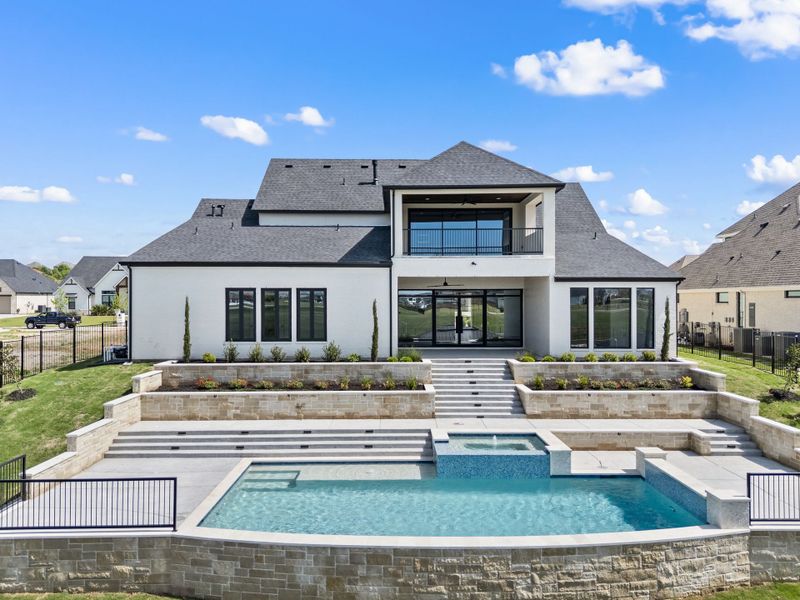 Exterior details and patio area of a home in The Resort on Eagle Mt. Lake, Fort Worth (Image 29).