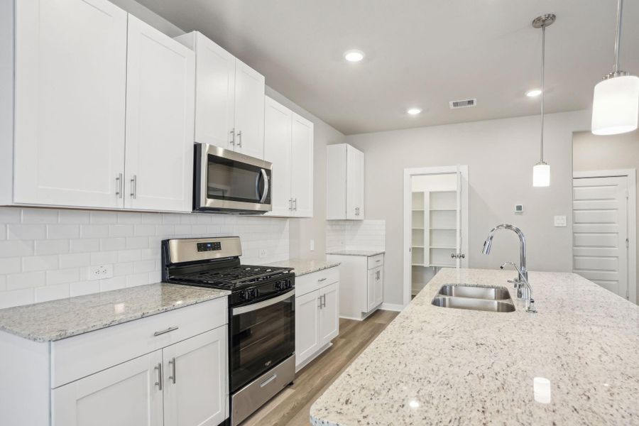 Furnished interior view inside a new home in Kemah Crossing - City Series, Kemah (Image 30). Furnished interior view inside a new home in Kemah Crossing - City Series, Kemah (Image 30).