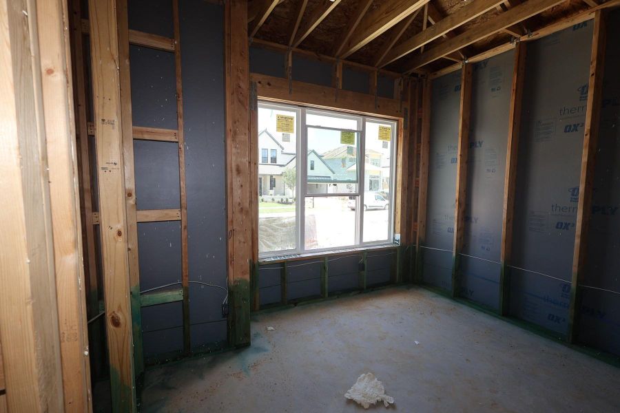 In-progress construction of a new home in Prairieland Village - Summit Collection, Cypress, TX (Image 8).